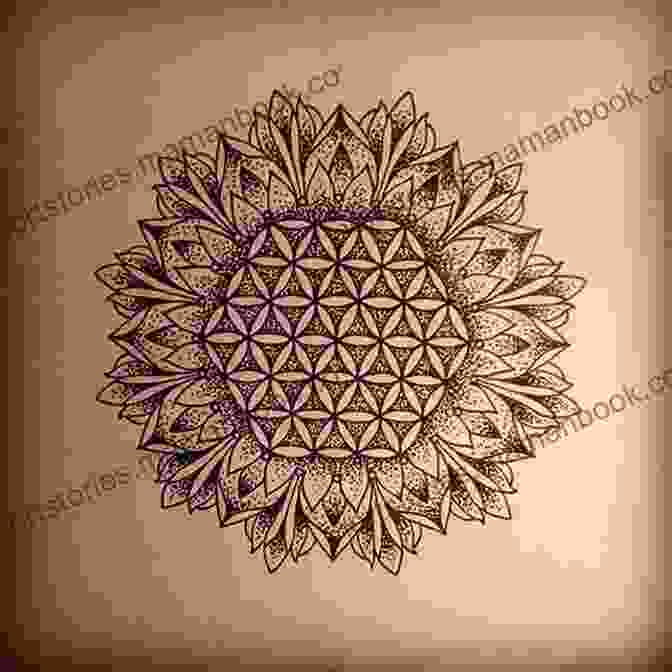 A Mandala Design Incorporating The Image Of A Fading Flower Being Swallowed By The Sun The Fading Flower And Swallow The Sun