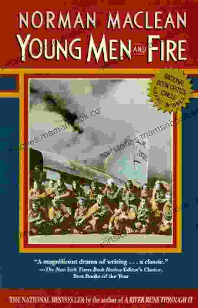 Young Men And Fire Book Cover, Featuring A Vintage Photograph Of Smokejumpers Battling A Wildfire Young Men And Fire: Twenty Fifth Anniversary Edition